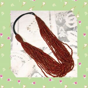 Red Beaded Necklace